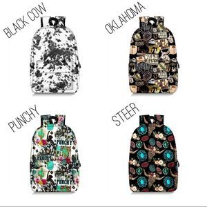 Brand New Western Cow Print Backpack